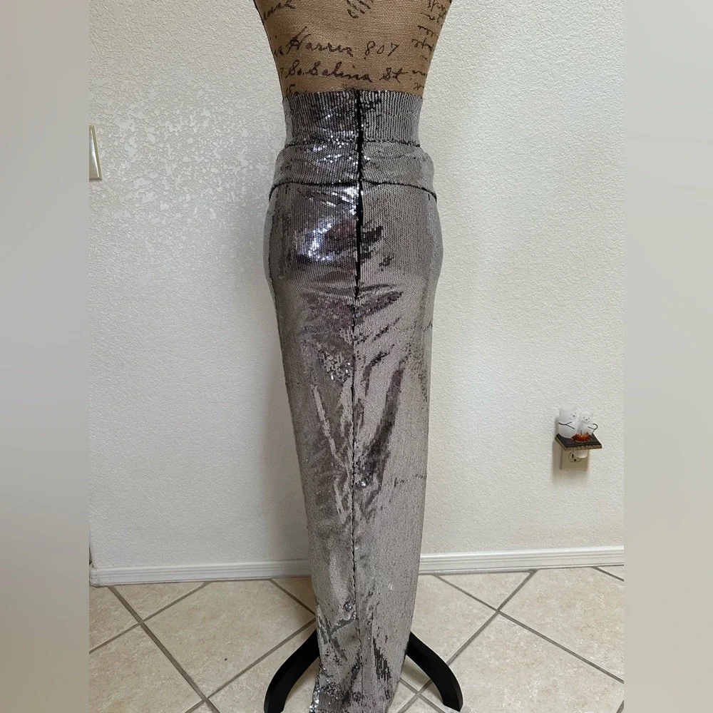 Grayscale Sequin Maxi Skirt - Picture 5 of 6